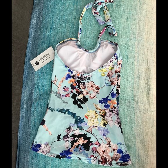Hapari Tankini Whitsunday Scoop top XS NWT Blue - Picture 2 of 3